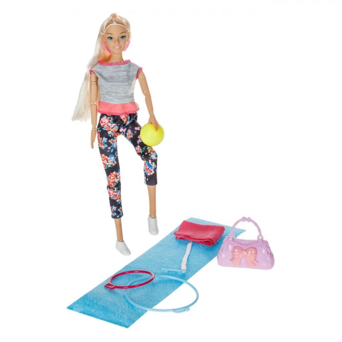 Papusa Manechin Gimnasta, Multicolor, Accesorii Incluse