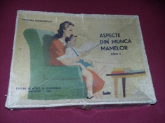 joc vechi 1963,,ASPECTE DIN MUNCA MAMELOR,,17 planse superbe,de colectie,T.GRAT foto