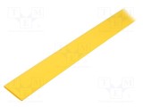 Manşon termocontractabil TASKER 25,4mm 1m galben fără adeziv 2:1