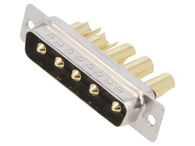 Conector D-Sub tată 5 pini, lipire foto