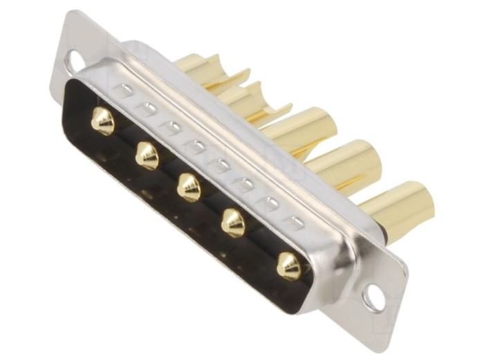 Conector D-Sub tată 5 pini, lipire