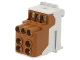 Bloc de Distribuție Termic 10mm2 25mm2 Maro