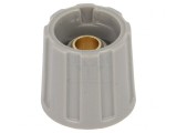 Buton rotativ gri 6,35mm 16x15,5mm ABS