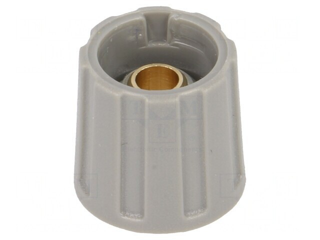 Buton rotativ gri 6,35mm 16x15,5mm ABS