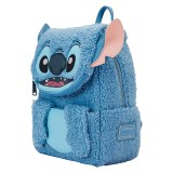 Ghiozdan Loungefly Disney Stitch, 22, 5&times;26, 25&times;11, 25cm, argintie, din piele ecologica