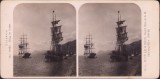 ST82N Sebenico, Brigg im Hafen, stereoscopic photo