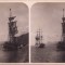 ST82N Sebenico, Brigg im Hafen, stereoscopic photo