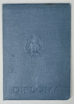 DIPLOMA ( CARNET ) EMISA DE FACULTATEA DE PLANIFICARE , SECTIA INDUSTRIALA , BUCURESTI , CARE ATESTA CA ABSOLVENTA A FOST DECLARAT DIPLOMAT IN STI foto