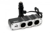 Splitter bricheta auto SOC4 3+1 USB AVX-AM01031