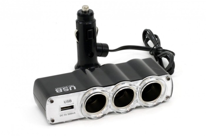 Splitter bricheta auto SOC4 3+1 USB