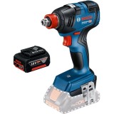 Bosch GDX 18V-200 + GBA - Masina de insurubat cu impact patrat 1/2 inch si hexagon interior 1/4 inch 200 Nm M6-M16 + Acumulator Li-Ion 18 V 5 Ah