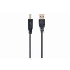 CABLU USB GEMBIRD pt. imprimanta USB 2.0 (T) la USB 2.0 Type-B (T) 1m conectori auriti black "CCP-USB2-AMBM-1M"