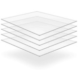 vidaXL Folie de Sticlă Acrilică 5 pcs Transparent 40 x 60 cm Acril