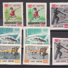 Albania 1963 sport olimpiada MI 793-96/798-801 MNH w61