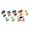 Set Animale Salbatice, Model Multicolor, 16 Bucăți, Plastic, Oem