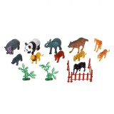 Set Animale Salbatice, Model Multicolor, 16 Bucăți, Plastic, Oem