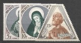 Serie Monaco 1951 Arta Sacra Fecioara Maria Pieta Bfericitul Rainier Fericitul Rainier I Nestampilate - A810