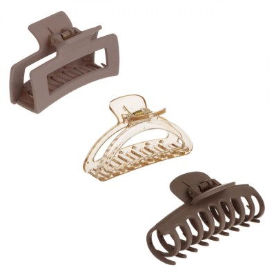 Set Clame Păr Femei, Multicolor, 8.5cm, 3 Bucăți foto