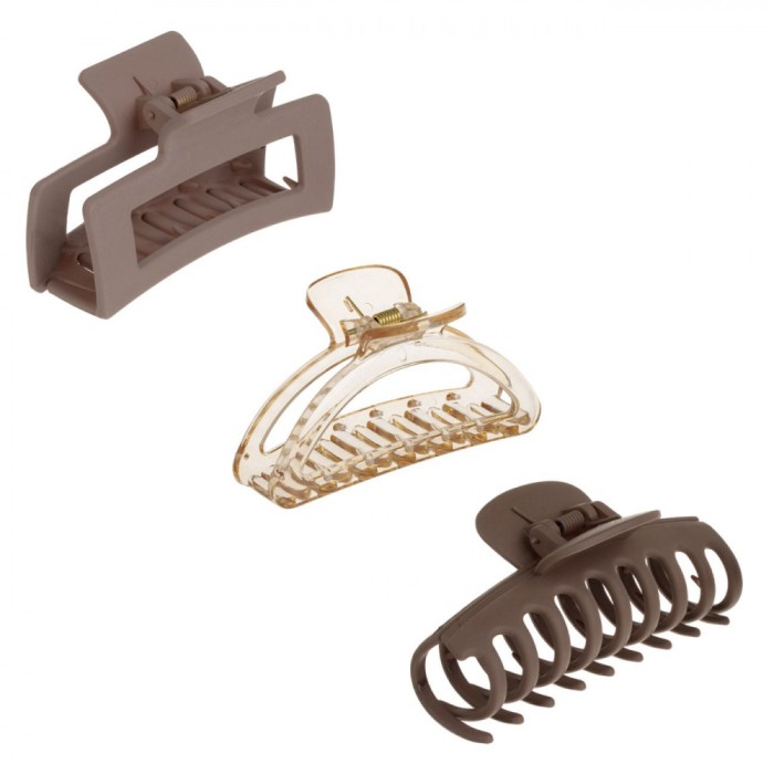 Set Clame Păr Femei, Multicolor, 8.5cm, 3 Bucăți