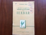 indrumari pentru alcatuirea unui ierbar teodora ursu editura de stat didactica si pedagogica 1957 RPR romania