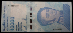 Venezuela 10000 10.000 Bolivares 2019 fir lat de siguranta UNC necirculata ** foto