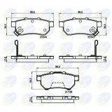 Set placute frana,frana disc HONDA JAZZ II (GD) (2002 - 2008) COMLINE CBP32146