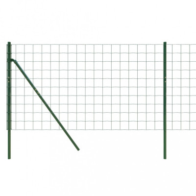 Gard plasa de sarma, verde, 1x10 m, otel galvanizat GartenMobel Dekor foto