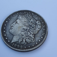 Moneda argint 1 dolar Morgan Dollar 1893 stare impecabila