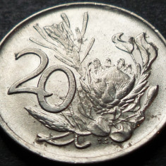 Moneda exotica 20 CENTI - AFRICA DE SUD, anul 1976 * cod 4509