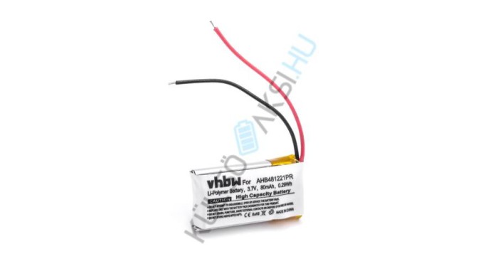 Baterie de &icirc;nlocuire pentru căști fără fir VHBW pentru Bose AHB481221PR - 80 mAh 3,7 V Li-polimer