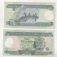 bnk bn Solomon Islands 2 $ 2001 unc polimer