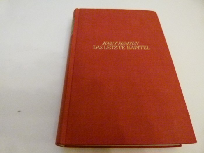 Der lezte Kapitel - Hamsun