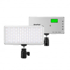 Lampa LED NiceFoto SL-120A temperatura de culoare reglabila 3200K-6500K CRI 96 foto