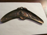PVM - Ornament mai vechi bronz aborigeni Australia / bumerang / L = 21 l = 8 cm, Ornamentale