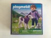 Jucarie Playmobil Milka 70263, Geobra, nedesfacut, baiat cu vacuta Milka