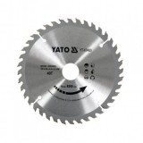 Disc pentru lemn Yato YT-60489, 190x30x3 mm, 40 dinti, pastile vidia