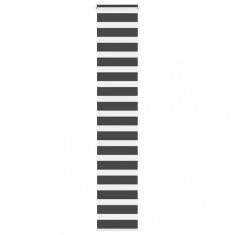 vidaXL Jaluzea tip zebra neagră lățime țesătură 35,9 cm poliester