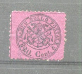 Italy Church State 1868 Coat of arms 20C Mi.23b MH AM.325, Nestampilat