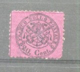 Italy Church State 1868 Coat of arms 20C Mi.23b MH AM.325, Nestampilat