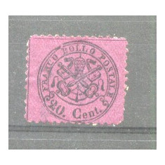 Italy Church State 1868 Coat of arms 20C Mi.23b MH AM.325