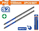 WADFOW - SET BITI IMPACT PH2 150MM - 2 BUC PowerTool TopQuality