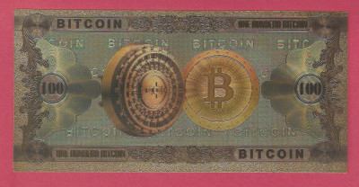 Bancnota BITCOIN !!!! foto