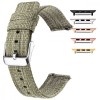Curea material textil, compatibila cu Apple Watch 10, 46mm, Olive Green