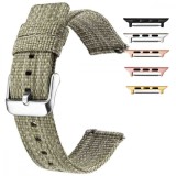 Curea material textil, compatibila cu Apple Watch 10, 46mm, Olive Green