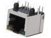 Conector RJ45 soclu 8p8c Cat 5 ecranat THT ENCITECH
