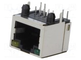 Conector RJ45 soclu 8p8c Cat 5 ecranat THT ENCITECH