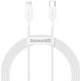 Cablu Date si Incarcare USB-C - Lightning Baseus Superior Series, 20W, 1.5m, Alb CATLYS-B02, Apple