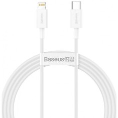 Cablu Date si Incarcare USB-C - Lightning Baseus Superior Series, 20W, 1.5m, Alb CATLYS-B02 foto