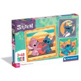 Puzzle Clementoni, Disney Stitch, 3 x 48 piese