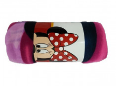 Patura polar fleece Disney-Minnie Mouse roz foto